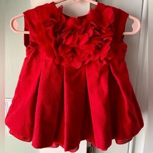 Pippa & Julie Red Formal Dress 3M Baby Infant